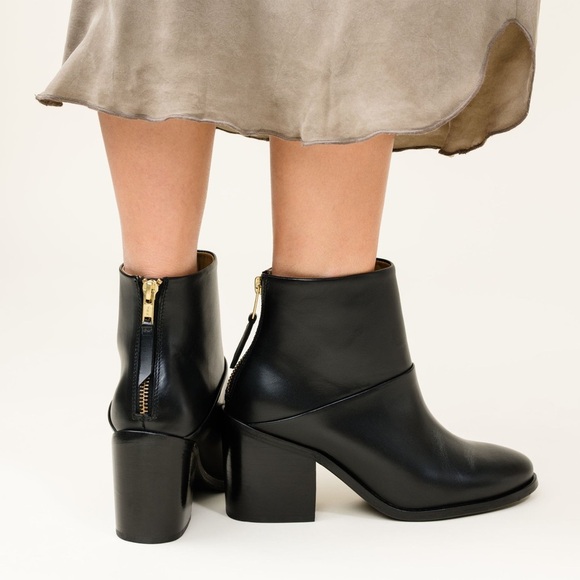 🆕 NISOLO Dari Commuter Black Leather Boots - Picture 1 of 13